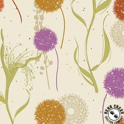 Benartex Wishflower Wishing Field Orange/Multi Benartex Wishflower Wishing Field Orange/Multi