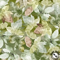 Maywood Studio Rustle Packed Leaves Green Maywood Studio Rustle Packed Leaves Green