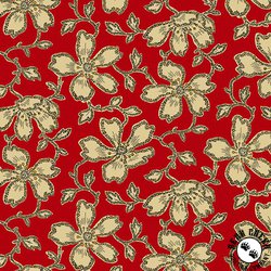 Andover Fabrics Carolina Vermicular Floral Red Andover Fabrics Carolina Vermicular Floral Red