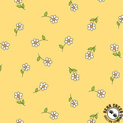 Andover Fabrics Flutter Daisies Yellow