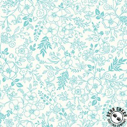 Maywood Studio Kimberbell Star Spangled Beauty Toile Aqua