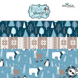 Winter Magic Strip Roll by Riley Blake Designs