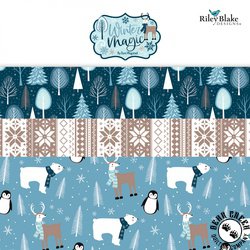Winter Magic Strip Roll by Riley Blake Designs Winter Magic Strip Roll by Riley Blake Designs