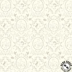 Windham Fabrics Forest Tales Dainty Damask Ivory