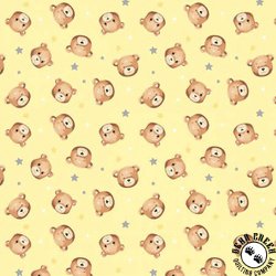 Windham Fabrics Sweet Dreams Baby Bear Pale Yellow