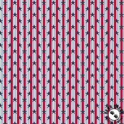 Andover Fabrics Tradition Stars and Stripes Red