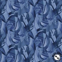 P&B Textiles Matrix 108 Inch Wide Backing Fabric Dark Blue