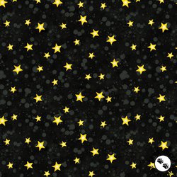 Windham Fabrics Meowy Christmas Twinkle Black