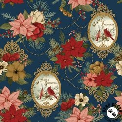 Riley Blake Designs Christmas Greetings Main Navy Riley Blake Designs Christmas Greetings Main Navy