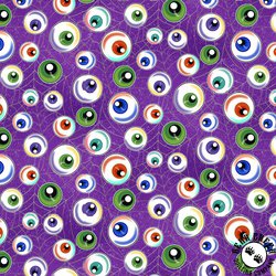 Blank Quilting Spooky Aura Google Eyes Purple Blank Quilting Spooky Aura Google Eyes Purple
