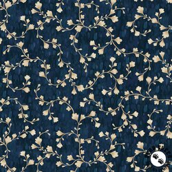 P&B Textiles Vineyard 108 Inch Wide Backing Fabric Vine Scroll Navy/Ecru P&B Textiles Vineyard 108 Inch Wide Backing Fabric Vine Scroll Navy/Ecru