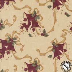 Moda A Vintage Christmas Bells Tan Moda A Vintage Christmas Bells Tan