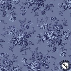Windham Fabrics Jasper Blue Flower Picking Blue Iris