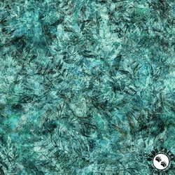 QT Fabrics Running with the Pack Foliage Blender Turquoise QT Fabrics Running with the Pack Foliage Blender Turquoise