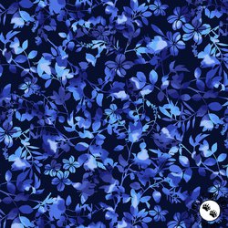 Studio E Fabrics Bloomin Beauty 108 Inch Wide Backing Fabric Sapphire