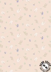 Lewis and Irene Sky Garden Scattered Sprig Pale Peach Lewis and Irene Sky Garden Scattered Sprig Pale Peach