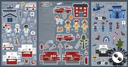 Riley Blake Designs It Takes a Village Felt Panel Riley Blake Designs It Takes a Village Felt Panel