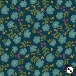Andover Fabrics Lush Abundant Midnight
