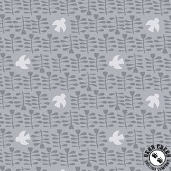 Andover Fabrics Conway Cottage Amongst the Flowers Grey