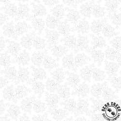 Henry Glass Quilters Flour IV Stylized Flowers with Fine Lines White on White Henry Glass Quilters Flour IV Stylized Flowers with Fine Lines White on White