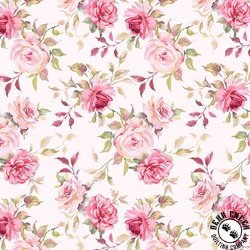 P&B Textiles Yours Truly Shabby Floral Light Pink P&B Textiles Yours Truly Shabby Floral Light Pink