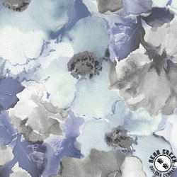 Maywood Studio Flower Wash 108 Inch Wide Backing Fabric Navy/Grey Maywood Studio Flower Wash 108 Inch Wide Backing Fabric Navy/Grey