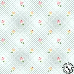 Riley Blake Designs Summer Skies and Fireflies Cone Flowers White Riley Blake Designs Summer Skies and Fireflies Cone Flowers White