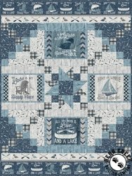 A Day At The Lake (Throw + Bonus Pillow) Free Quilt Pattern