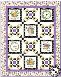Northcott Honey and Clover Patches Across Whole Cloth Quilt Panel