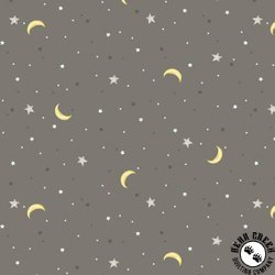Windham Fabrics Sweet Dreams Flannel Night Sky Dark Grey