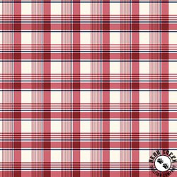 Henry Glass Friday Harbor Larger Plaid Cream/Red