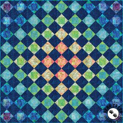 Coral Reef Diamond Transparency Free Quilt Pattern