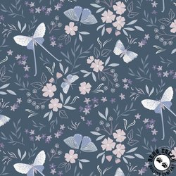 Lewis and Irene Fabrics Evenfall Midnight Blue