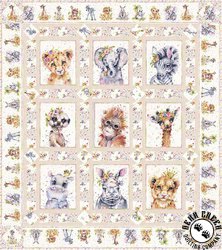 Little Darlings Safari Free Quilt and Pillow Pattern