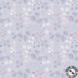 Lewis and Irene Fabrics Evenfall Night Garden Pale Misty Lilac