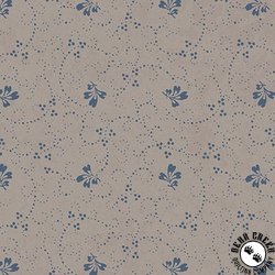 Maywood Studio Patchwork Blue Leaf Tan