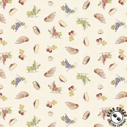 Clothworks Wine Tasting Picnic Light Cream