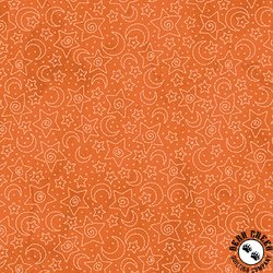 Maywood Studio Spooky Stitches Stars and Moons Orange