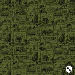 Riley Blake Designs Pine Grove Outlines Green Riley Blake Designs Pine Grove Outlines Green
