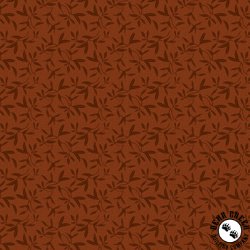 P&B Textiles Whimsy II Tossed Sprigs Rust P&B Textiles Whimsy II Tossed Sprigs Rust
