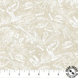Northcott Dino Roar Dino Bones Cream Northcott Dino Roar Dino Bones Cream