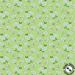 Windham Fabrics Garden Party Sweetheart Bouquet Green