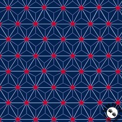 Andover Fabrics Tradition Star Grid Blue