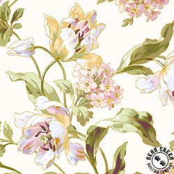 Maywood Studio Grand Entrance Scrolling Tulips Cream Maywood Studio Grand Entrance Scrolling Tulips Cream