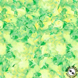 P&B Textiles Moon Tide Painted Blender Green/Yellow