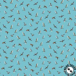Michael Miller Fabrics Welcome to Our Lake Birds Above Our Lake Sky