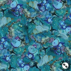 P&B Textiles Painted Sea Tonal Allover Teal Blue P&B Textiles Painted Sea Tonal Allover Teal Blue