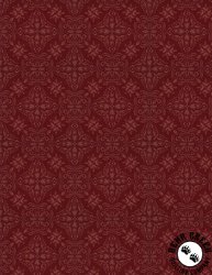 Wilmington Prints Floralscape Fancy Grid Red