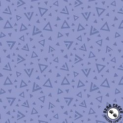 Andover Fabrics Moody Hues Triangles Periwinkle