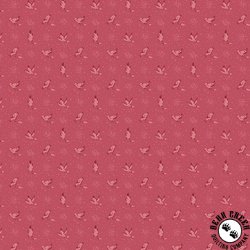 Andover Fabrics Wildflower Cottage Meadowlarks Poppy